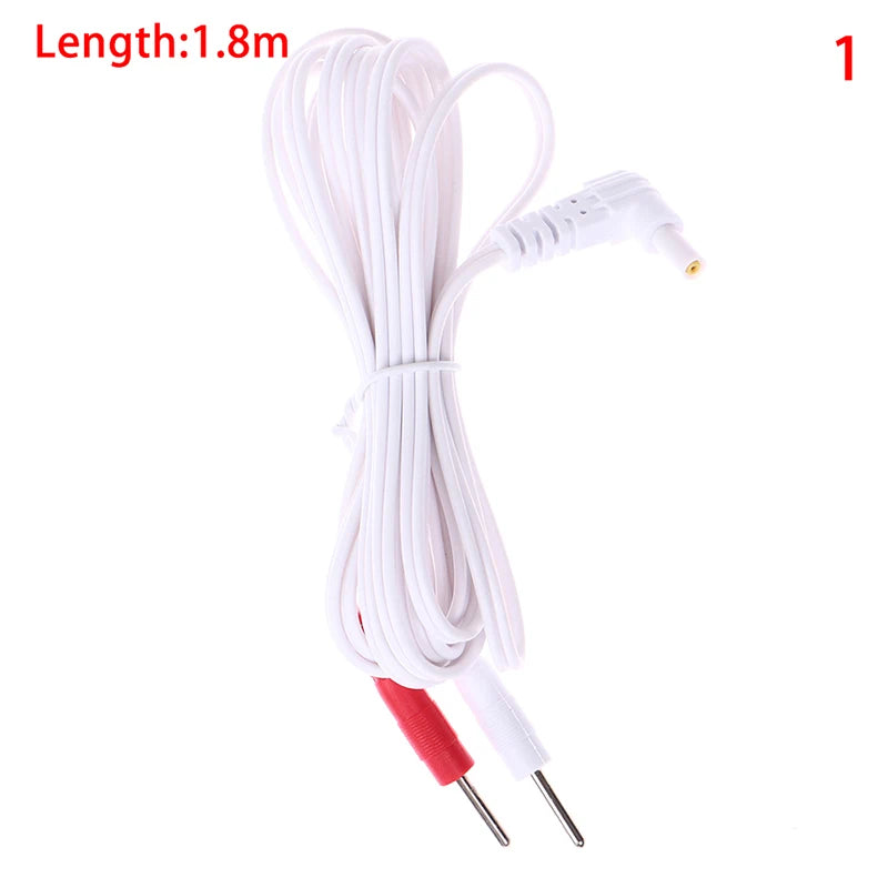 2/4Button Electrotherapy Electrode Lead Electric Shock Wires Cable For Ten Massager Connection Cable Massage & Relaxation