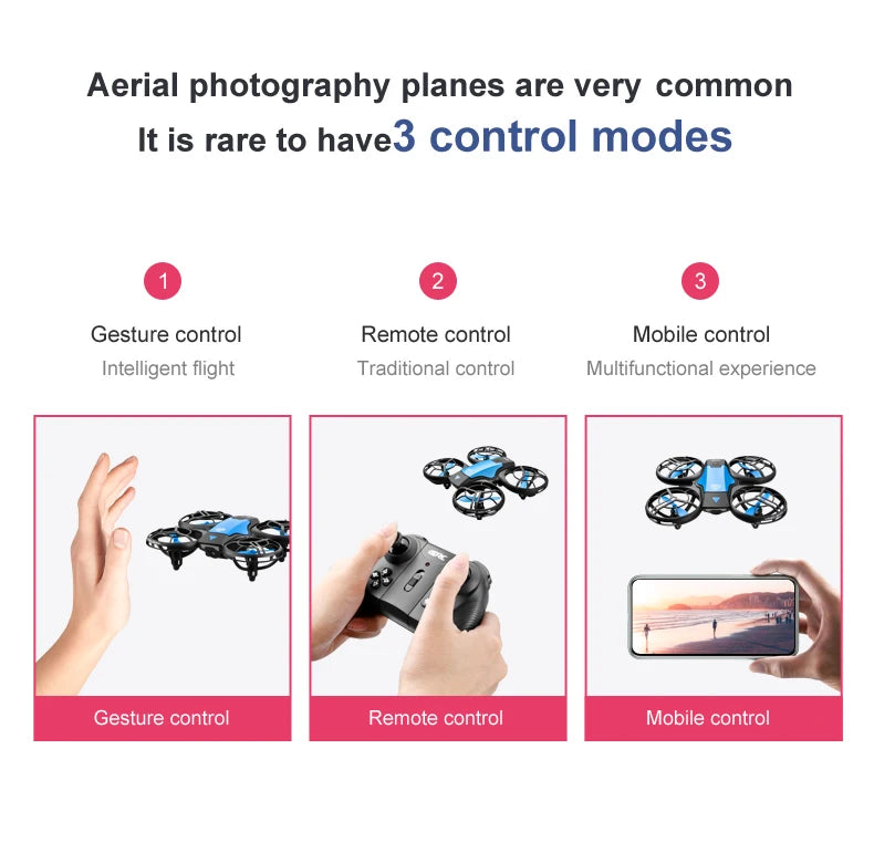 4DRC V8 Mini Drone 4k profession HD Wide Angle Camera 1080P WiFi fpv Dron Camera Height Keep Drones Camera RC Quadcopter Toys