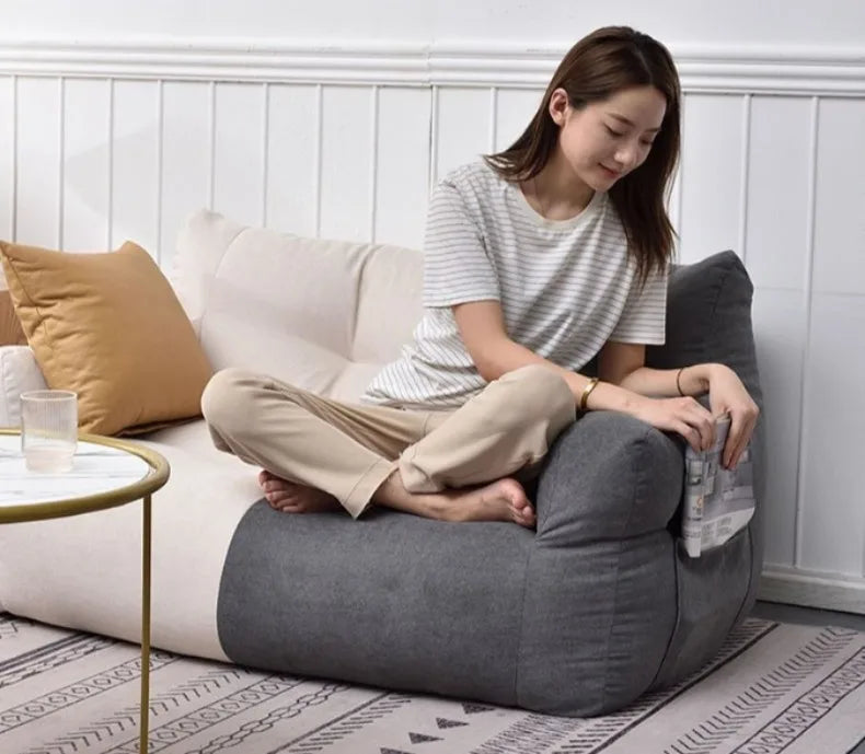 Lazy Bean Bag Sofas Giant Comfortable Beanbag Sofa Double Cute Fluffy Living Room Couches Large Modern Bedroom Tatami Couch