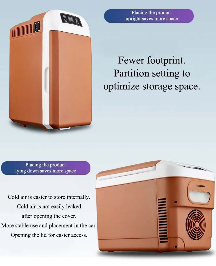 8L Car Home Dual-use Refrigerator Small Refrigerated Refrigerator Cold And Hot Dual Energy Refrigerator Fridge Mute Low Noise