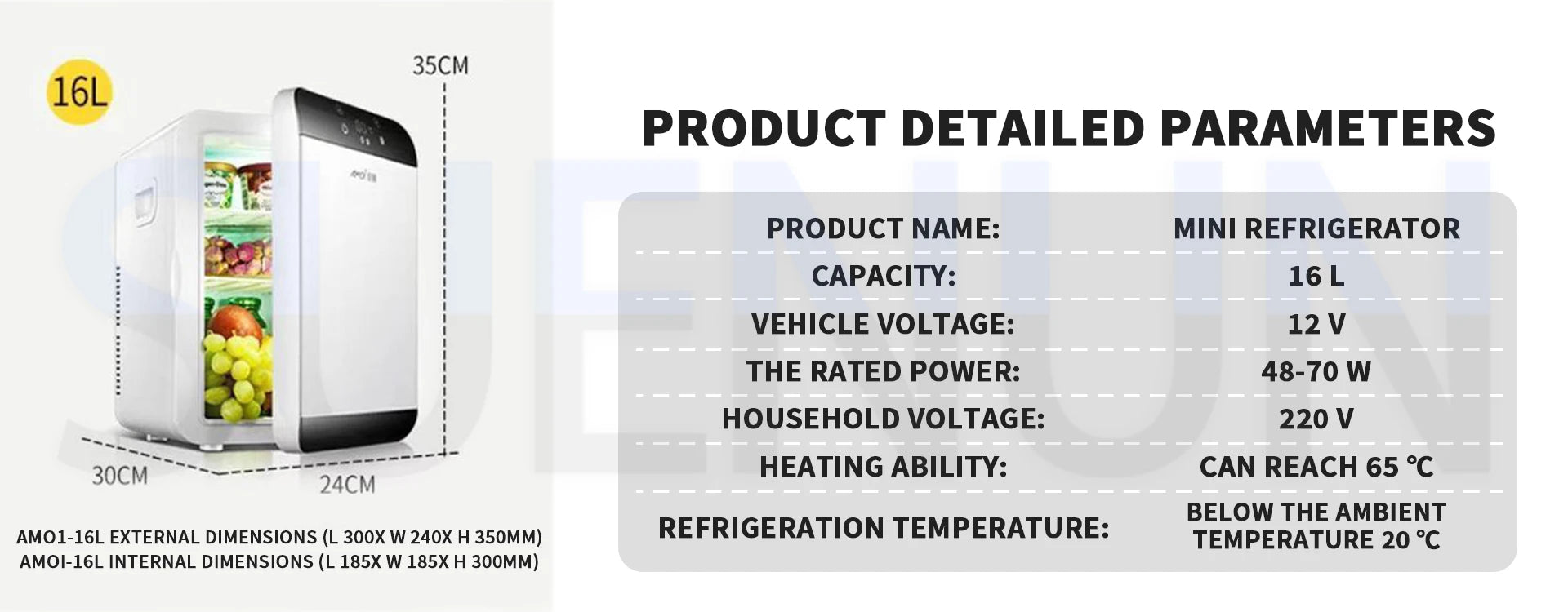 Household 20L Refrigerator Geladeira Freezer Small Refrigeration Fridge Kitchen Refrigerator Home Freezer nevera frigobar