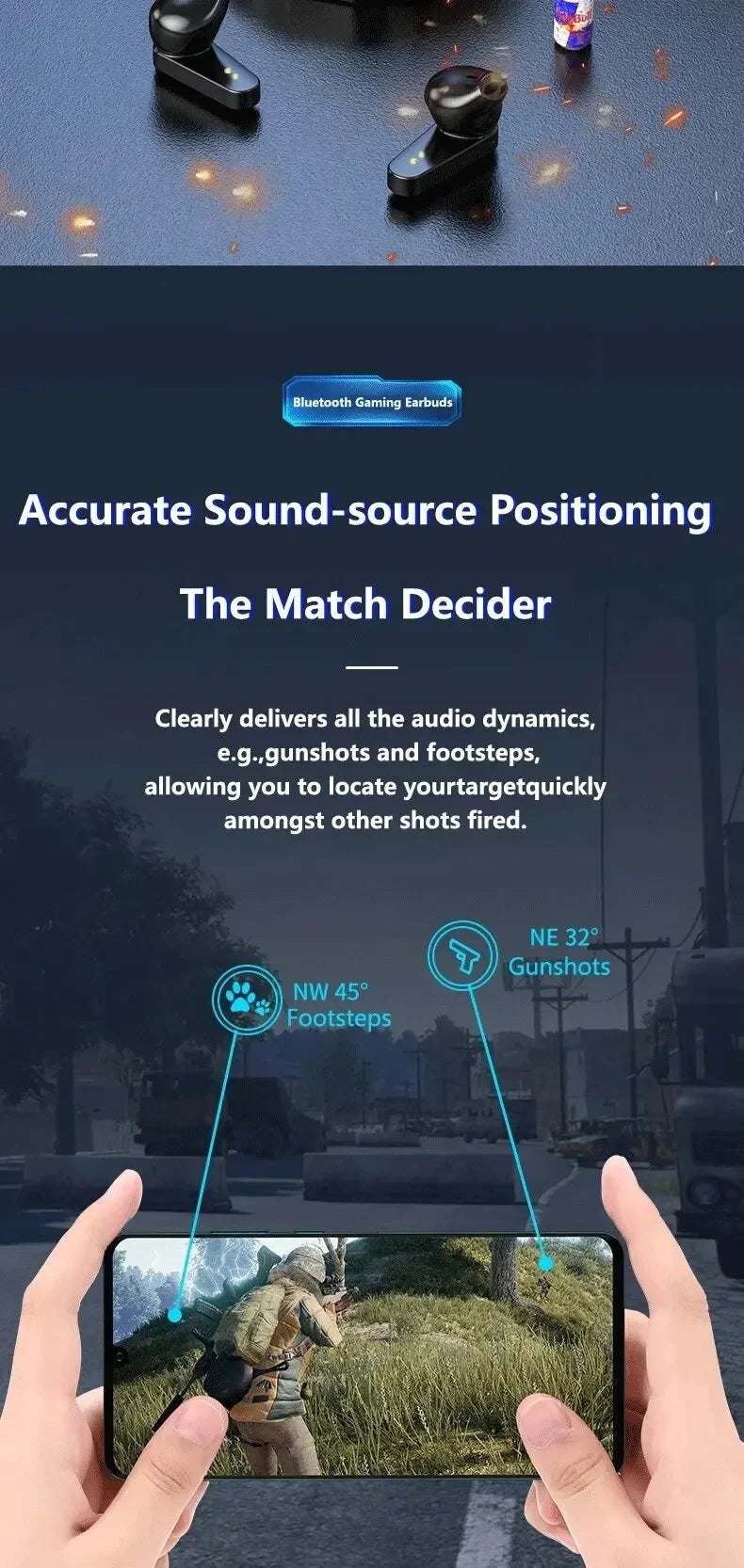 New Gaming Wireless Headphone Bluetooth Earphone audífonos bluetooth inalámbrico freeshippings items ear buds for xiaomi huawei