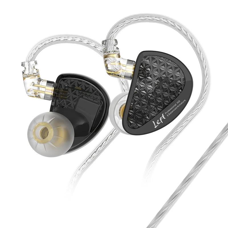 KZ AS16 Pro In Ear Earphones 16BA Balanced Armature HIFI Bass Monitor Headphones Noise Cancelling Earbuds Sport Headset AS12 ZSX