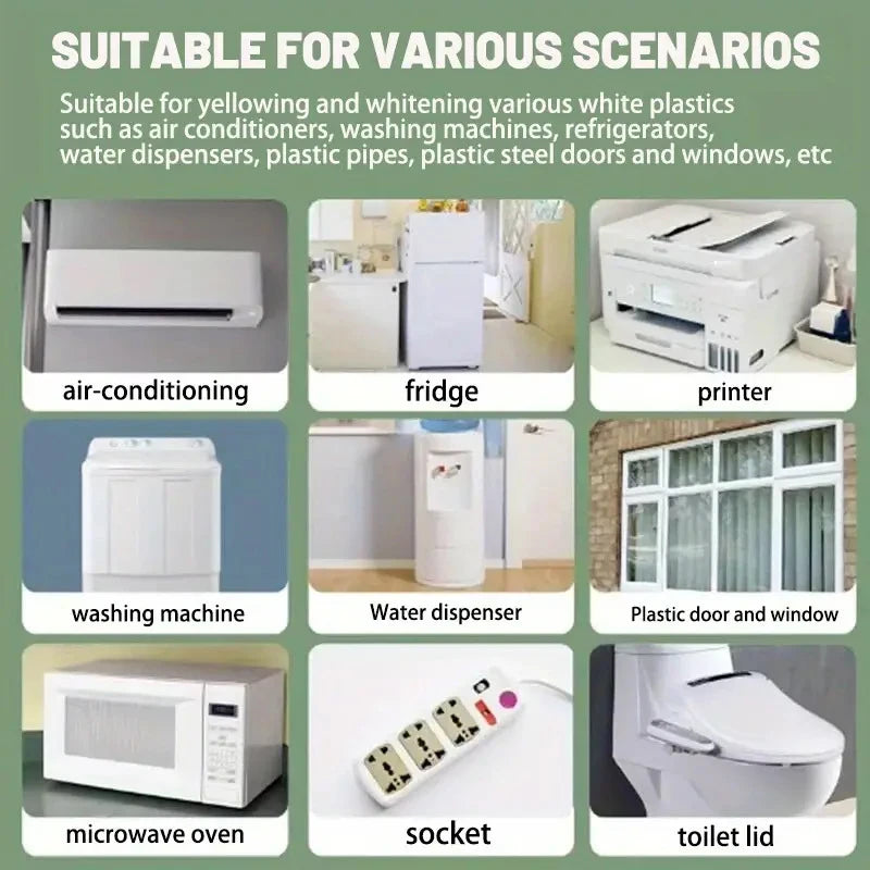 Plastic Remove Yellowing Cleaning Agent Air Conditioning Washing Machine Renovation Anti Oxidation Appliances Remove Yellow