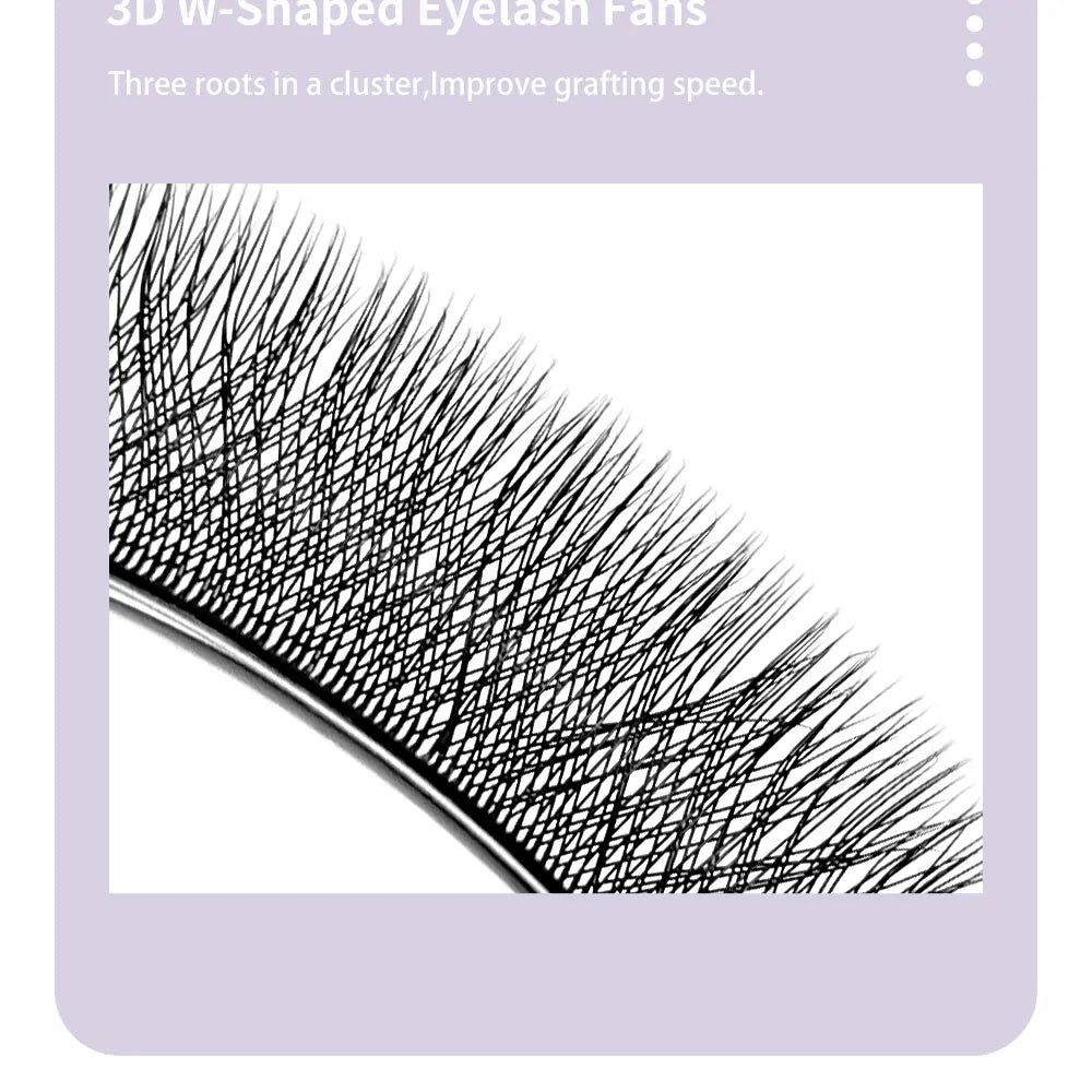 DIYDAY W Shaped Eyelash Extension Premade 3d 4d 5d 6d 7d 8d Mink Faux Lashes BASF PBT Natural Look False Eyelashes