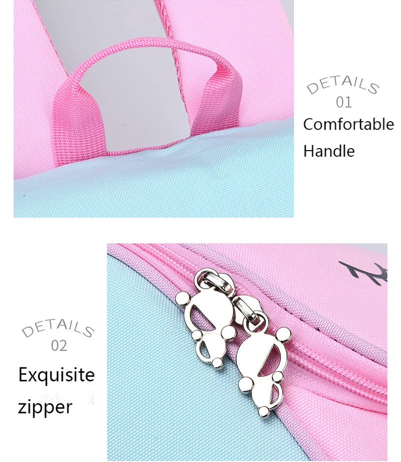 Children Girl Backpack With Large Capacity Waterproof Unicorn Print Teen School Bag for 2-16 Year Olds Cute Kawaii Kid Backpack