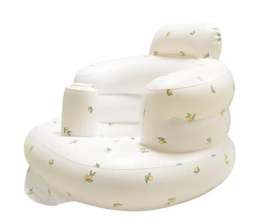 OTAUTAU Children Inflatable Sofa Chair Portable Inflatable Sofa Pool Float Baby Seat Back Support Anti-Fall Baby Bath Stool