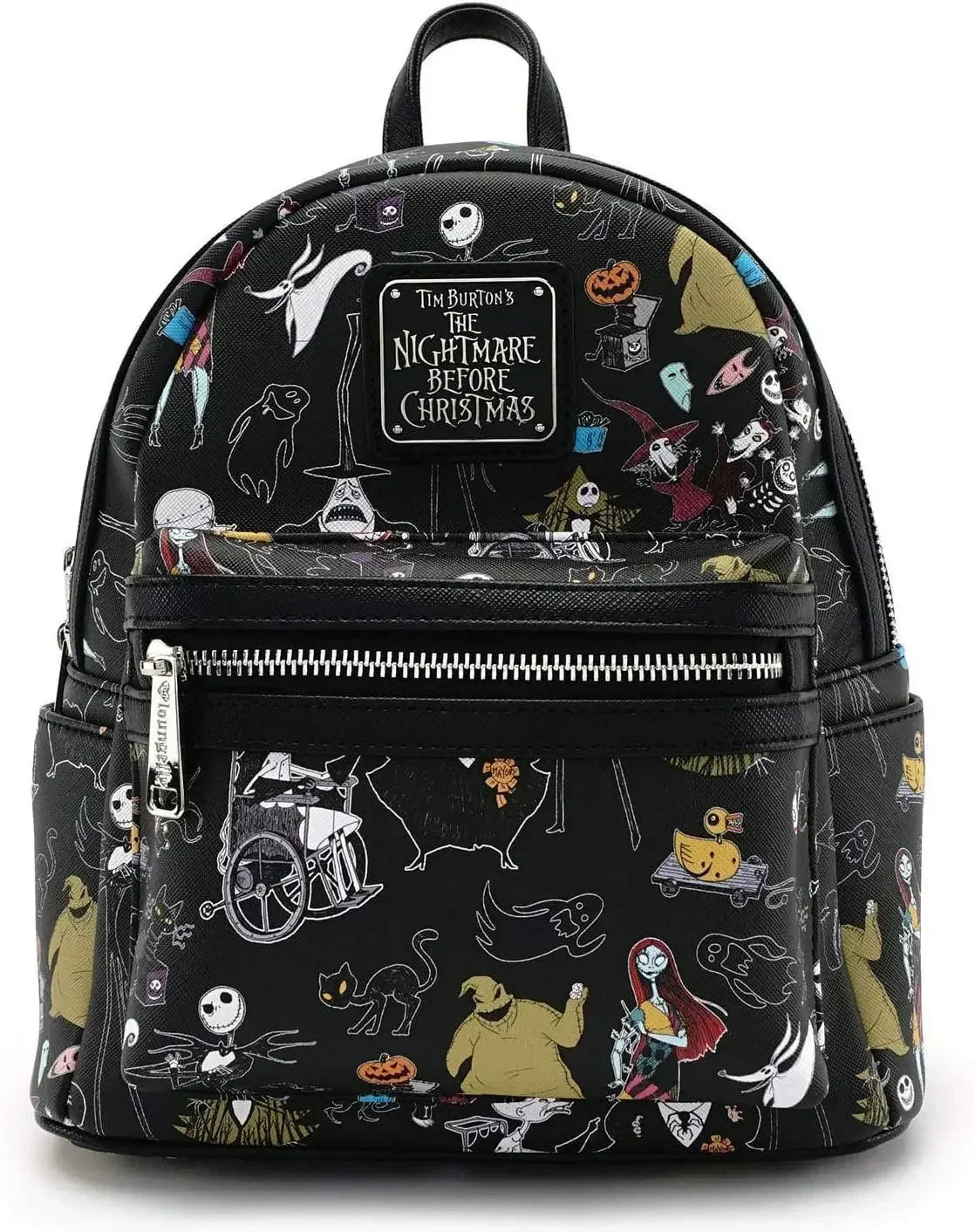 PU Leather Women Backpack Stitch Cartoon Chocolate Mickey Peter and Wendy Star Sky Students Brand Backpack Waterproof Bag