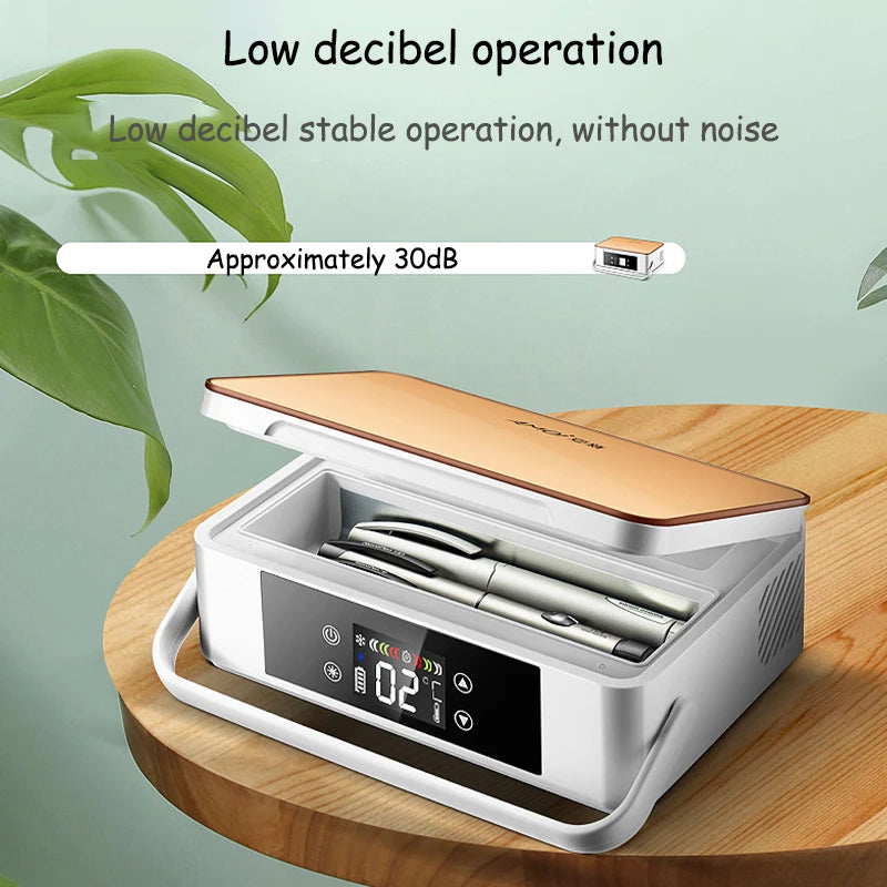 Portable Insulin Refrigerated Box Small Mini Refrigerator Car Mounted Household Travel Rechargeable Medicine Refrigerated Box