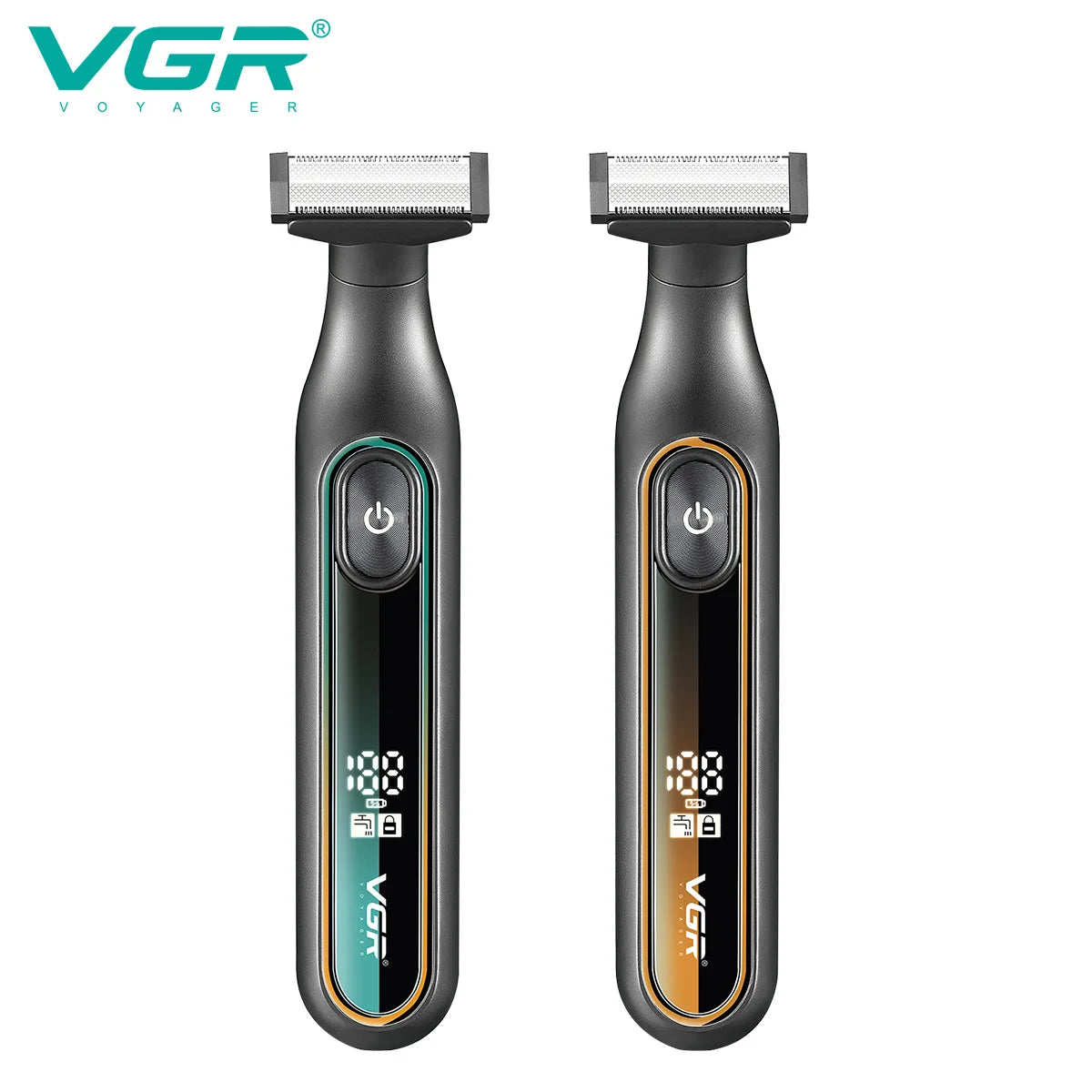 VGR Shaver Professional Shaving Machine Waterproof Beard Shaver Electric Razor LED Hair Trimmer Portable Shaver for Men V-360