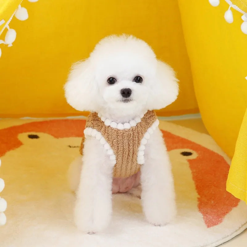 Soft Fleece Dog Jacket Winter Dog Clothes Chihuahua Pet Coat French Bulldog Vest Dog Apparel for Small Dogs Puppy Warm Clothes