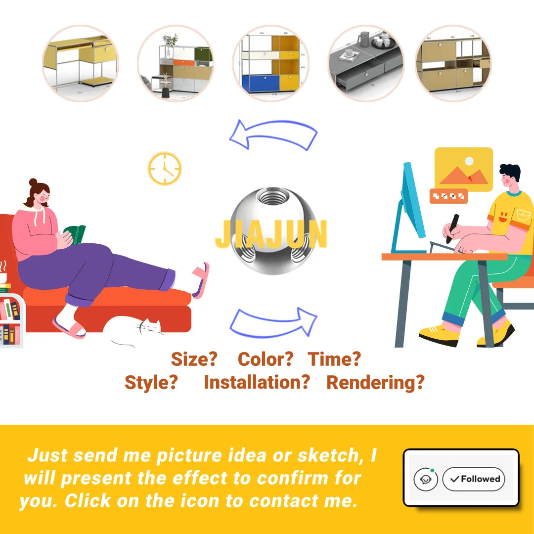 Modern Steel Flip Door Cabinet｜2-Tier Modular Storage Unit｜Custom Color Metal Organizer for Entryway, Living Room or Office