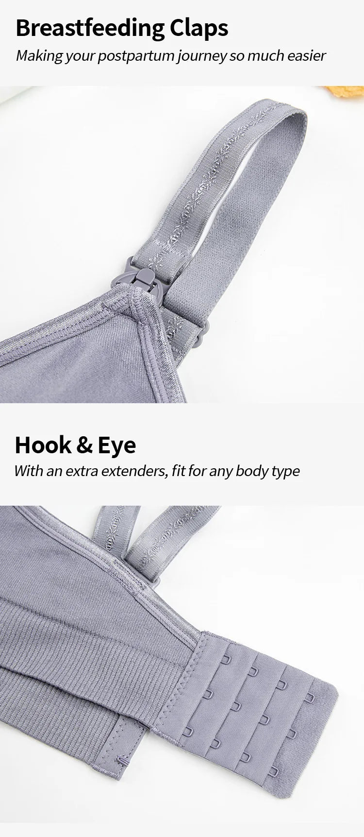 New Wireless Front Open Nursing Bra Soft Lace Breathable Seamless Maternity Breastfeeding Bras Maternal Support For Pregnant