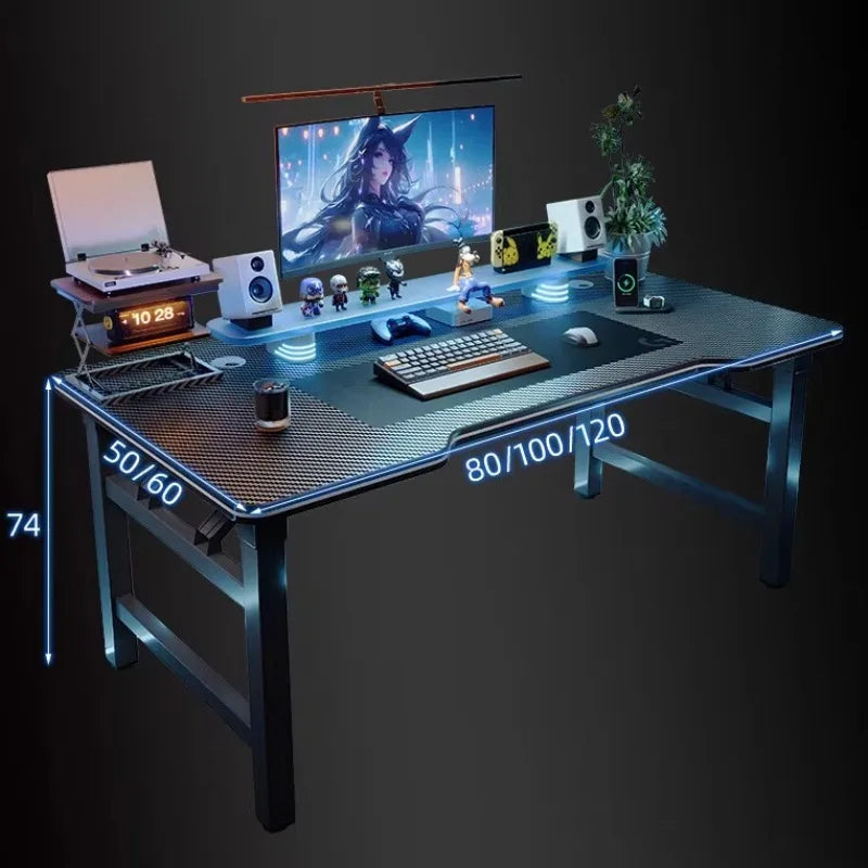 Modern Folding Computer Desk Light Designer Standing Gaming Office Desk Height Adjustment Bureaux De Chambre Furnitures