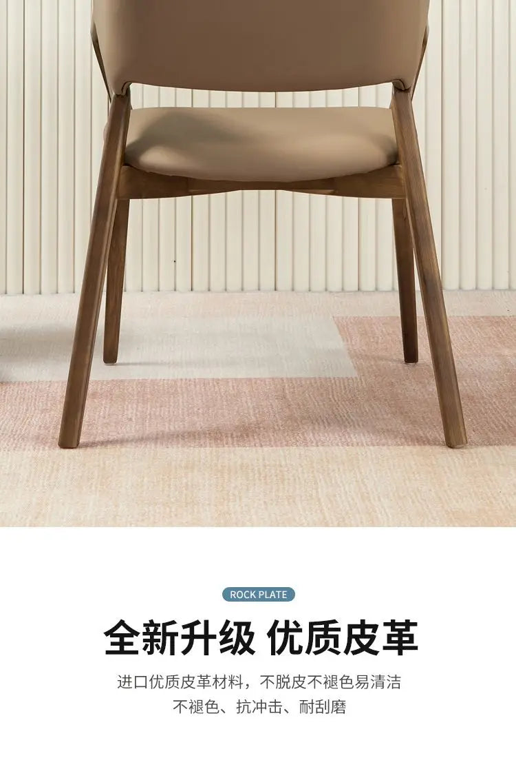 Nordic Simple Chair Solid Wood Italian Lounge Clear Aesthetics Modern Chairs Designer Entrance Minimalist Muebles Furniture