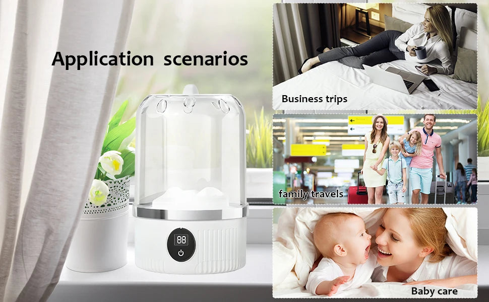 Portable Washing Machine, Underwear Washer, Small Washing Machine, Mini Washing Machine, Rechargeable Cordless Washing Machine