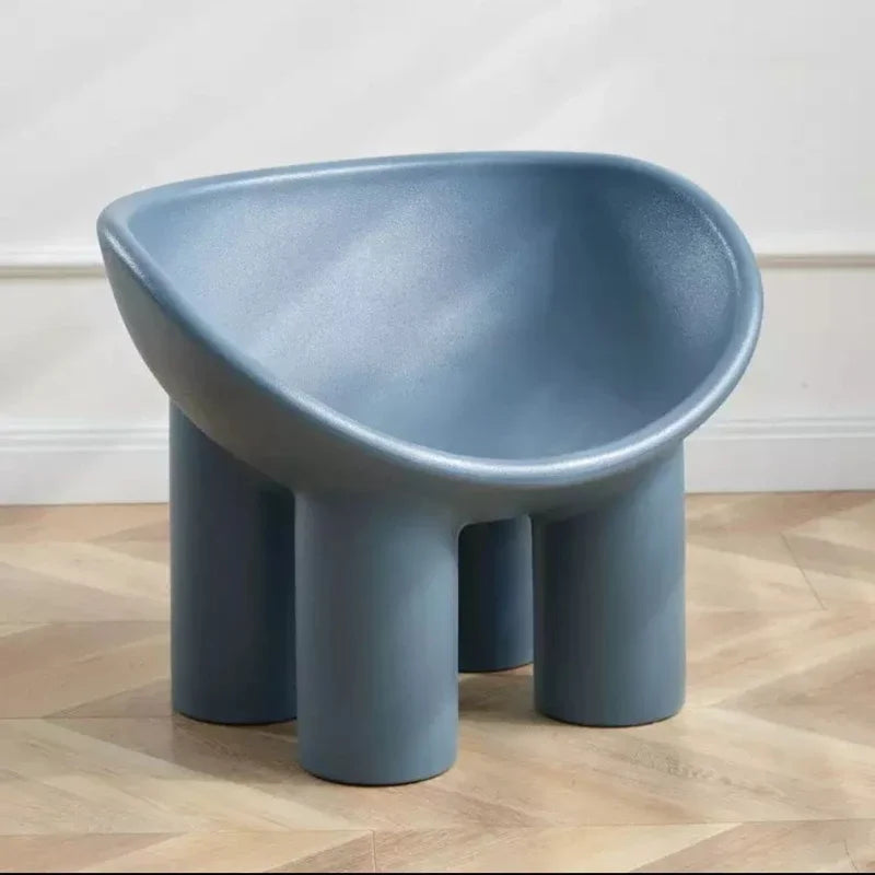 Scandinavian Designer Elephant Leg Chair Ins B&B Single Sofa Chair Lazy Creative Outdoor Leisure Chair Plastic