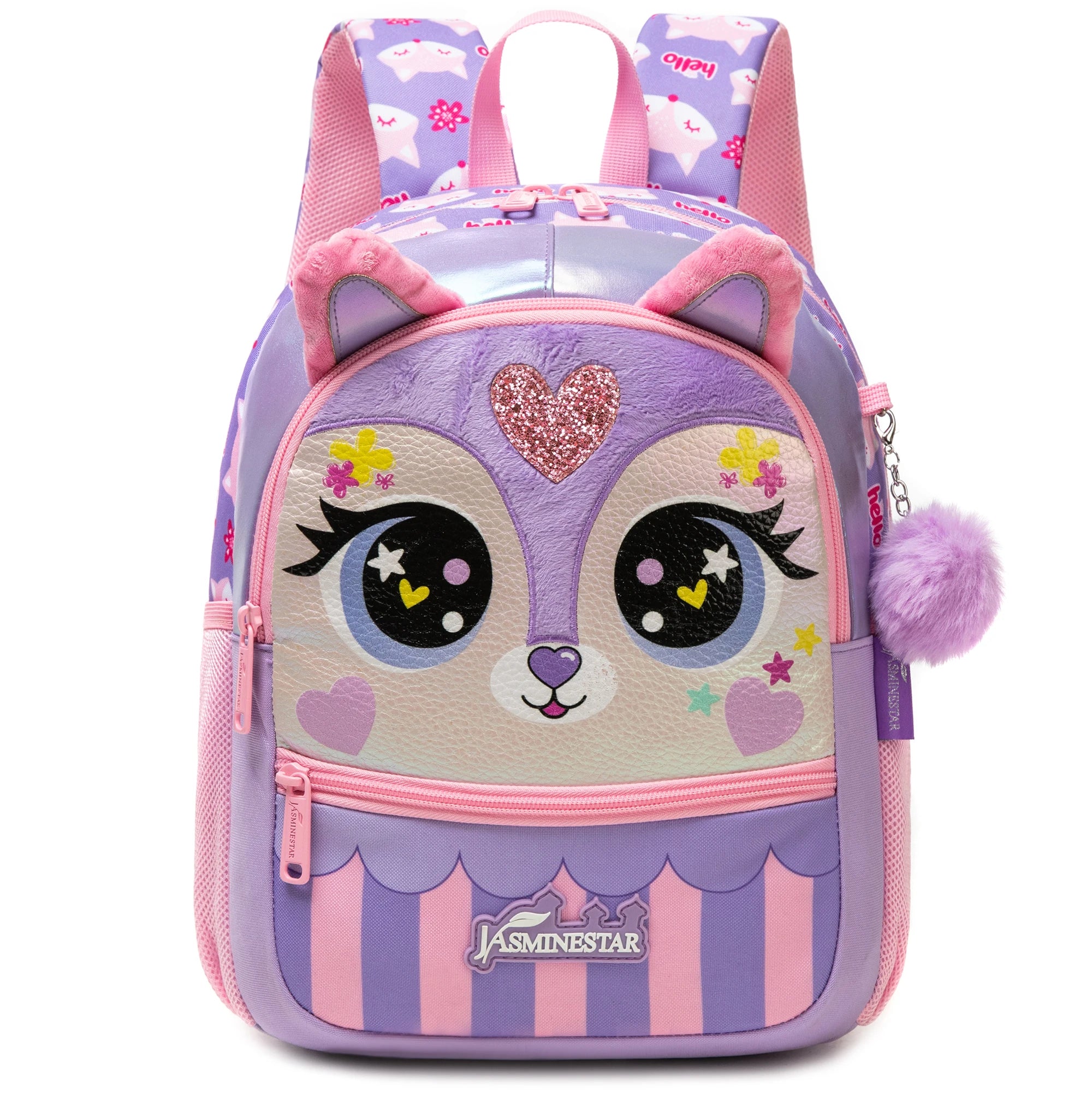 1pc Cute 13 Inch Animal Backpack Kindergarten Outdoor Sports Little Girl With Small Pendant