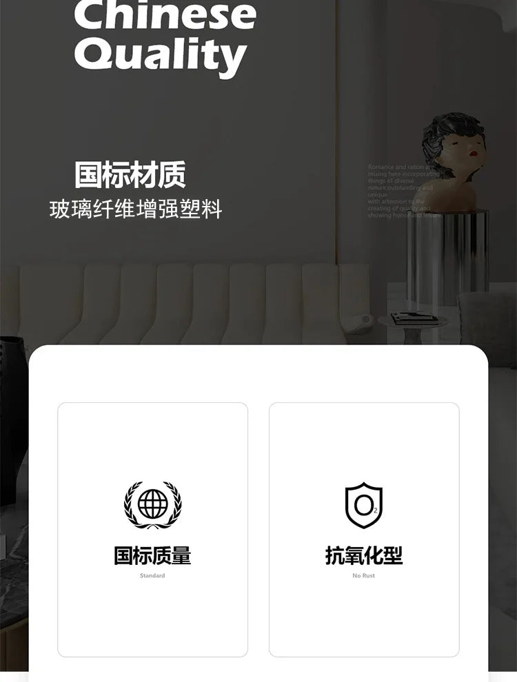 Wall hanging water ripple household villa model room floor mirror full-length mirror visual decoration