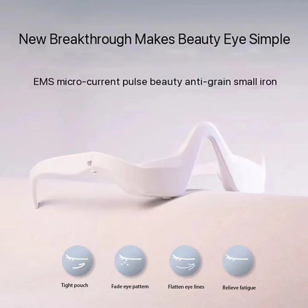 Electric Eye Massager Glasses Relieves Eye Fatigue EMS Red Light Therapy Eye Beauty Instrument For Relax Eye Dark Circles Bags