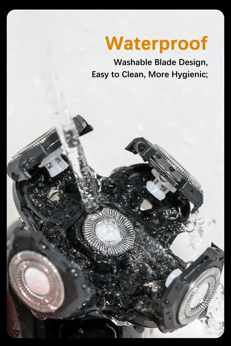 5 IN 1 Electric Razor Electric Shaver Rechargeable Shaving Machine for Men Beard Razor Wet-Dry Dual Use Waterproof Fast Charging