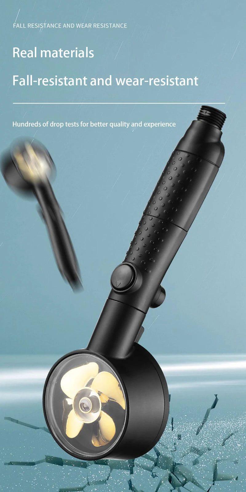 Xiaomi Water Temperature Digital Display Shower Head Turbo High pressure shower head  set household 5-Mode Bathroom Accessories