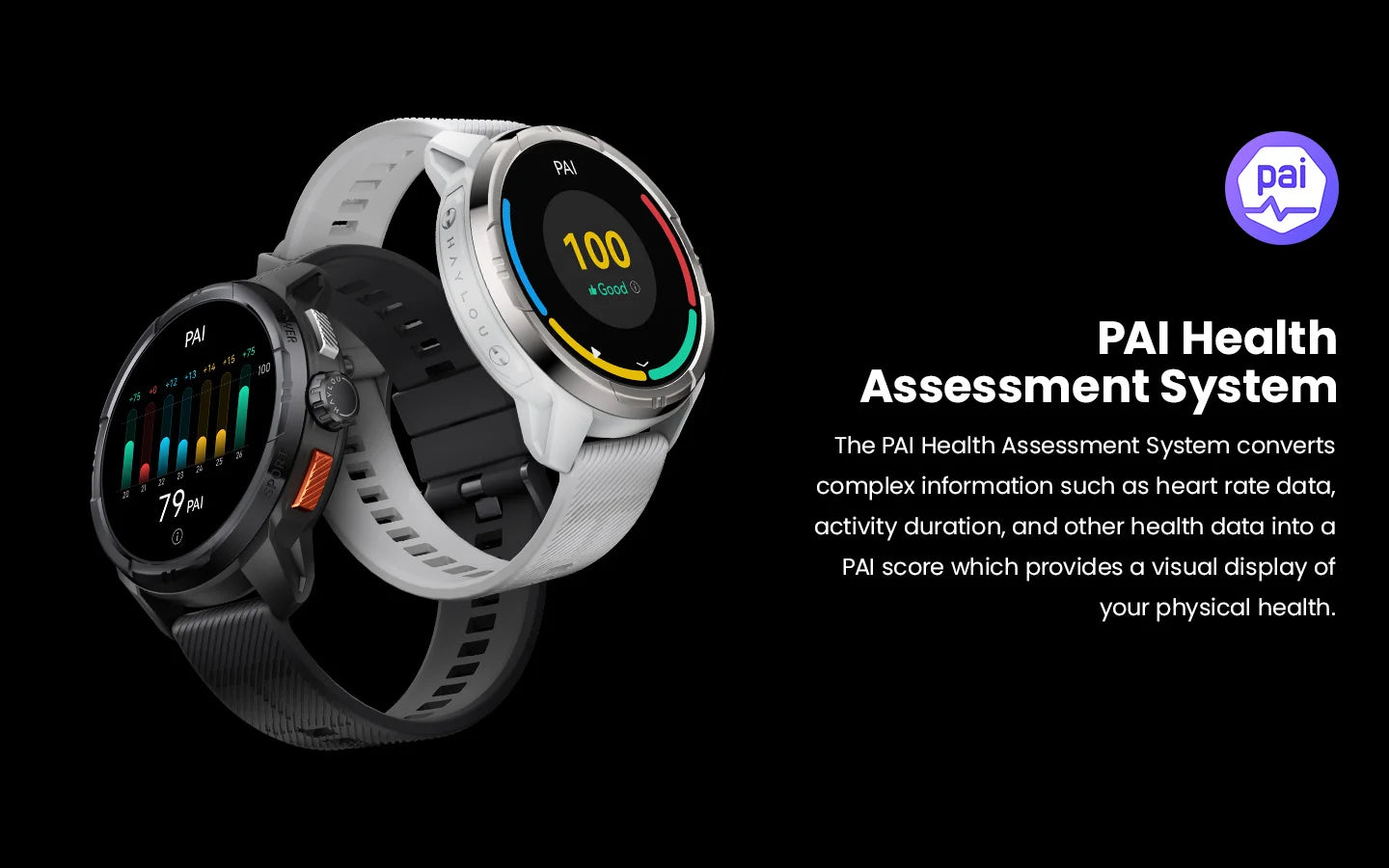 HAYLOU Solar Ultra GPS Smartwatch 1.6” AMOLED Display 5ATM Waterproof Built-in GPS Bluetooth Phone Calls Sports Smart Watch