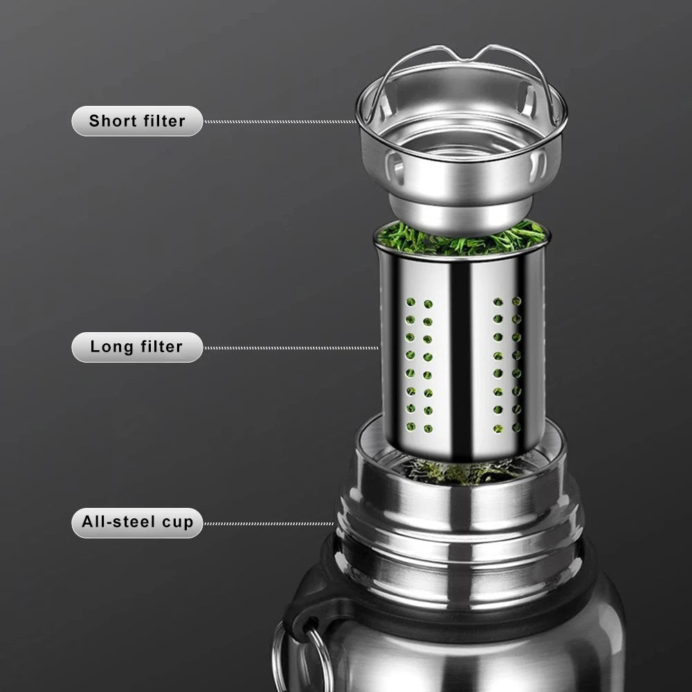 1000ML Stainless Steel Thermos Bottle Keep Cold and Hot Insulated Cup Sport Thermal Water Bottle Outdoor Campping Vacuum Flasks