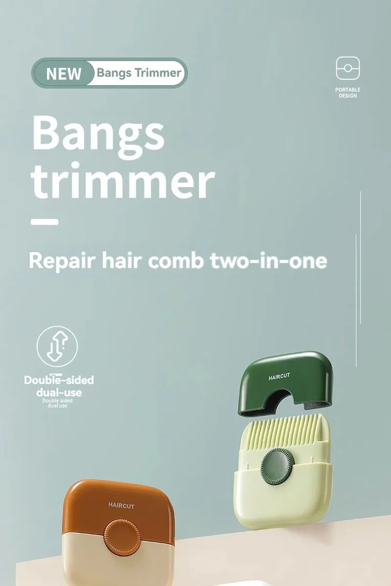 New Pattern 2 In 1 Baby HairCut And Hairdressing Comb Trim Bangs And Broken Hair Bangs Trimmer Manual Portable Barber Comb