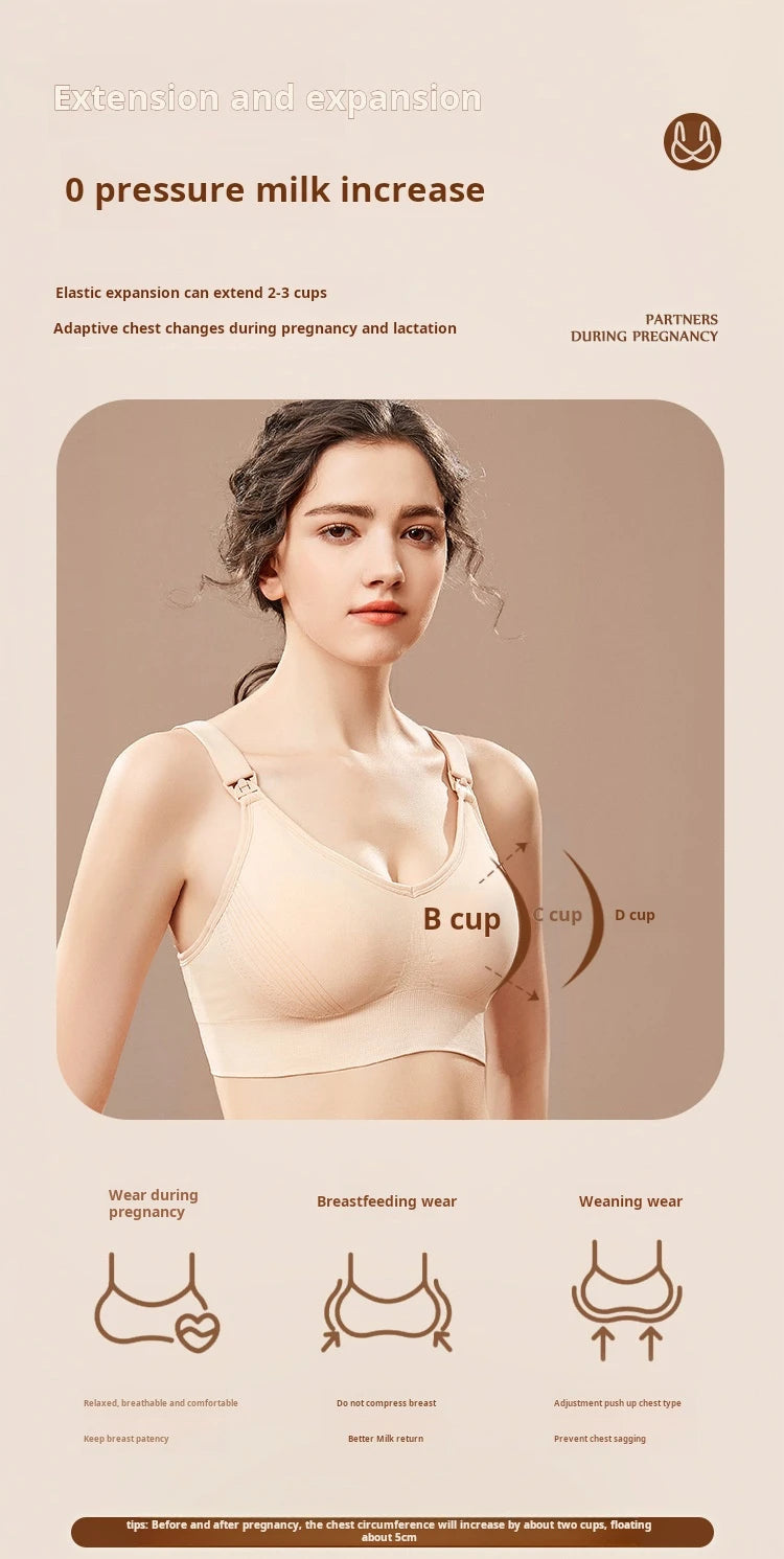1pcs Maternity Nursing Bras Pregnant Women Skinny Breastfeeding Clothing Underwear  Female Breathable Push Up Bra
