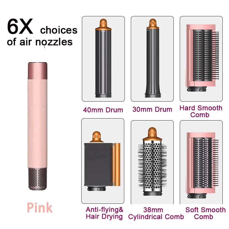 SenCiciMen X9 Multi Hair Styler Curling Iron Hair Hot Air Brush Curling Barrel Hair Dryer Salon Professional Curly Hair Styler