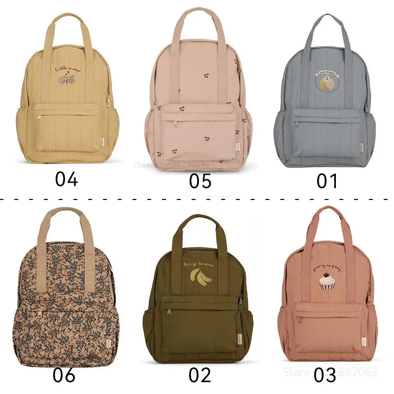 New KS Baby Backpack Parent-child Kids Schoolbag Kindergarten Bags Brand Traveling Cherry Children's Boys Girls Mom Storage