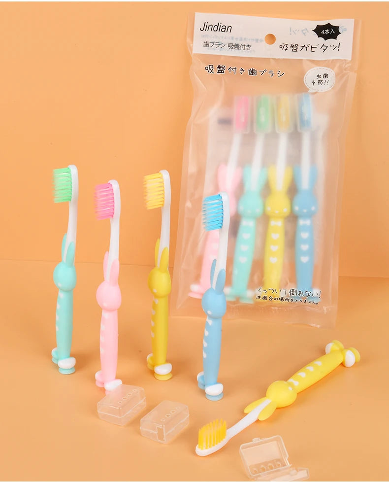 Cartoon Children Toothbrush, Manual Toothbrushes With Extra Soft Bristles For Deep Cleaning Oral Care At Home For Kids