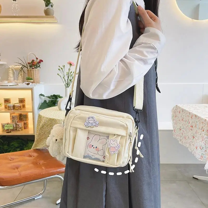 New Kawaii Bag Girls 2025 New JK Transparent Bag Small Crossbody Bag For Women Purses and Handbags Shoulder Bag Itabag Bolso