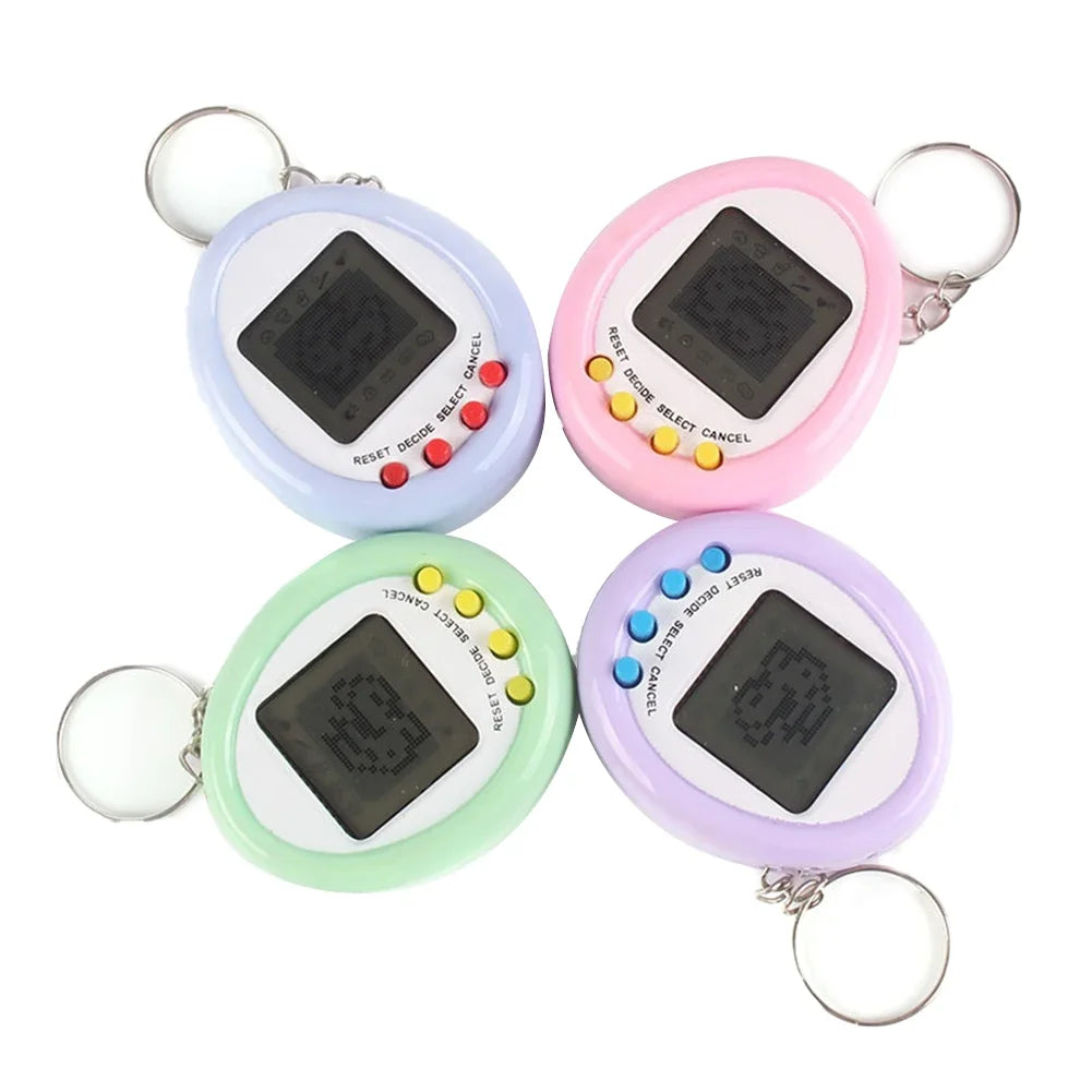 1Pcs 90S Nostalgic Tamagotchi Electronic Pets Console Kid’s Toy Portable Keyring Funny Virtual Cyber Toy Christmas New Year Gift