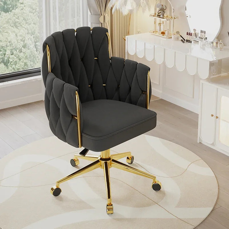 Study Throne Office Chair Vanity Modern Ergonomic Luxury Nordic Office Chair Designer Relaxing Sillas De Oficina Salon Furniture