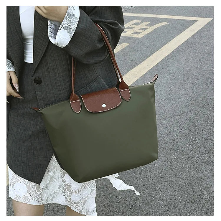 Women's shoulder bag new large-capacity tote bag armpit bag female Longxiang bag fashionable handbag