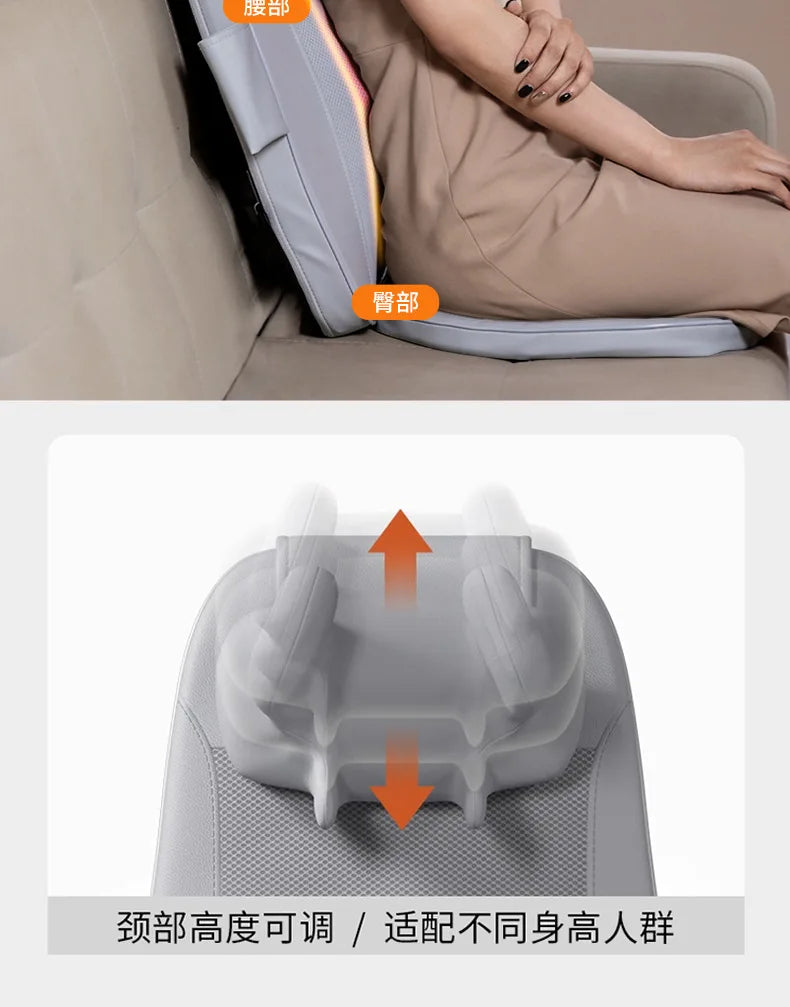 Electric Massage Pad Neck Massage Massager Waist and Neck Dual-purpose with Remote Control Plug Style