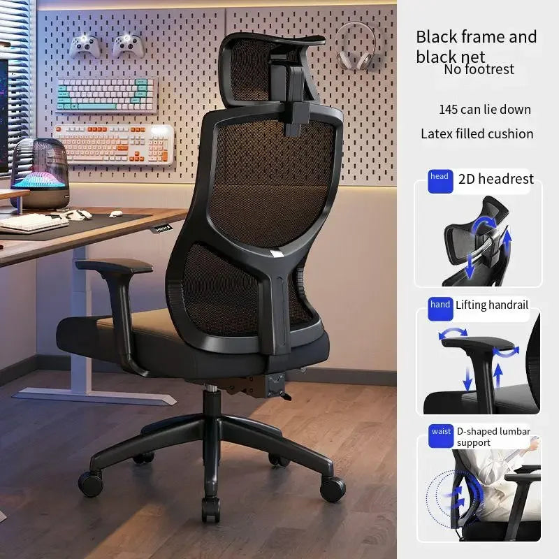 UVR Ergonomic Chair Gaming Computer Chair Can Be Lifted To Adjust The Backrest Chair Comfortable Mesh Staff Chair Office Chair