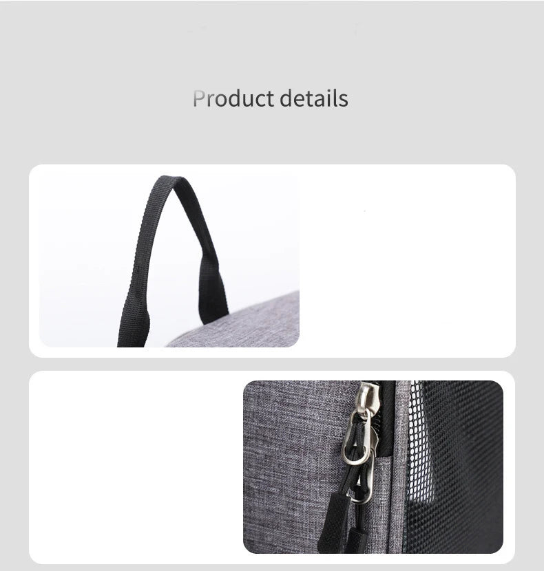 New Oxford Trolley Case Cat Carrier Backpack Travel Pet Bag with Reflective Stripe Outdoor Small Animals Rabbit Kitten Dog Bag