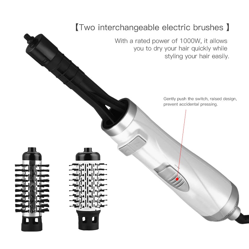 Hot Selling Automatic Rotating Hot Air Brush 2-In-1 Hair Salon Comb Straight Hair Brush And Portable Home Hot Air Comb