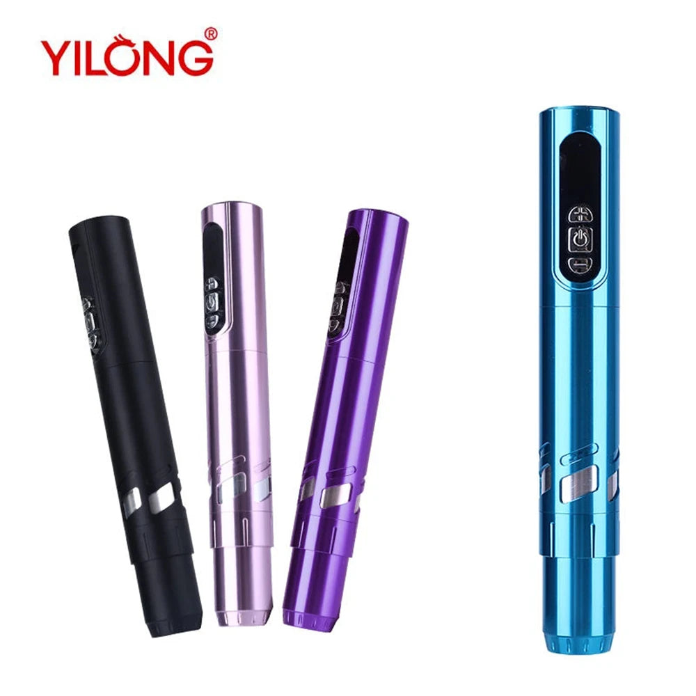 New 2pc Battery Tattoo Pen Wireless Power Tattoo Machine Professional Pen Tattoo Machine  Makeup For Professionals And Beginners