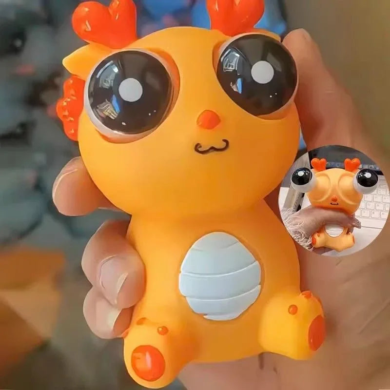 Creative Explosive Eye Dragon Dinosaur Decompression Toy Squeezing Joy Squeezing Staring Eye Funny Release Animal Sensory Toys