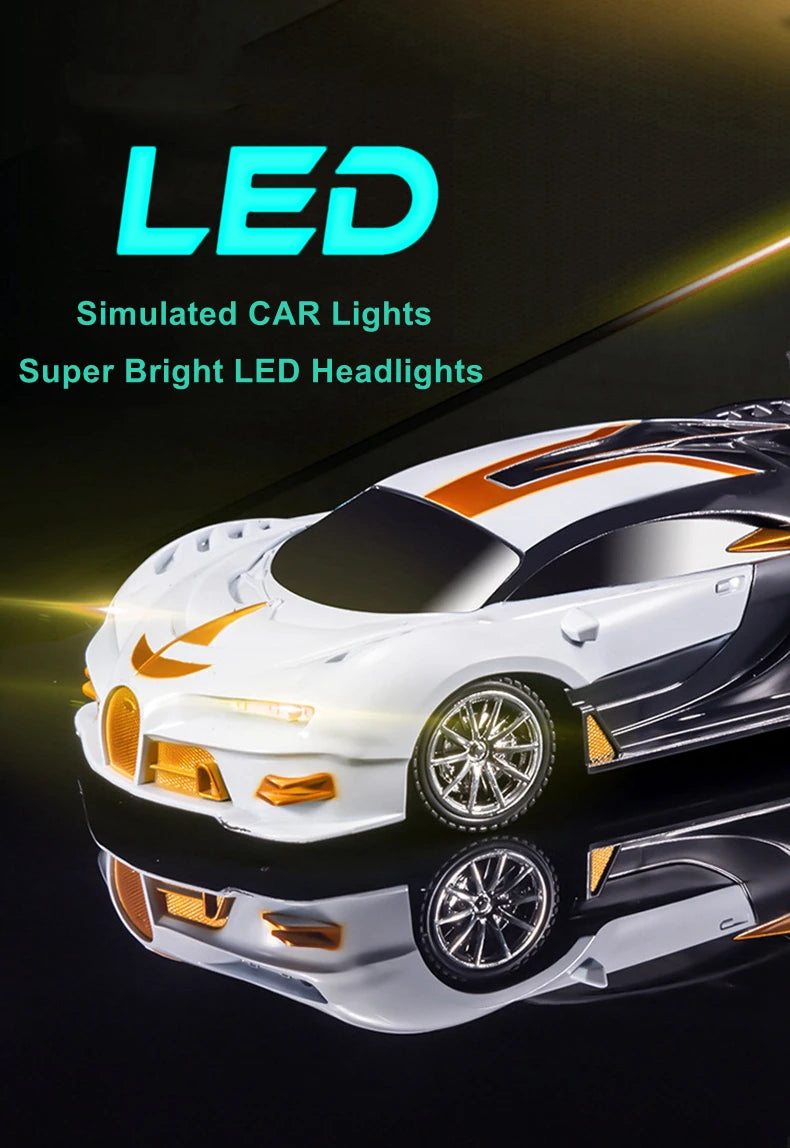 1:18 Simulation Drift Racing Remote Control RC Car High Speed Radio Controlled Vehicle With Light Model Toy Gift for Kids Boy