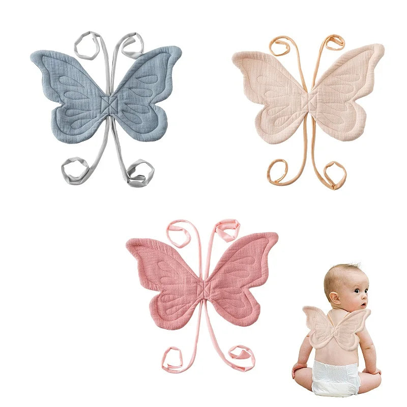1Pc Infant Cotton Butterfly Back With Wings Photography Props Baby Birthday Party Decoration Accessories For Children Birth Gift