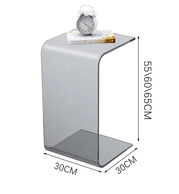 Acrylic Coffee Tables Sofa Small Side Table Modern Bedroom Nightstands Piaochuang Tea Desk Storage Desks Nordic Furniture