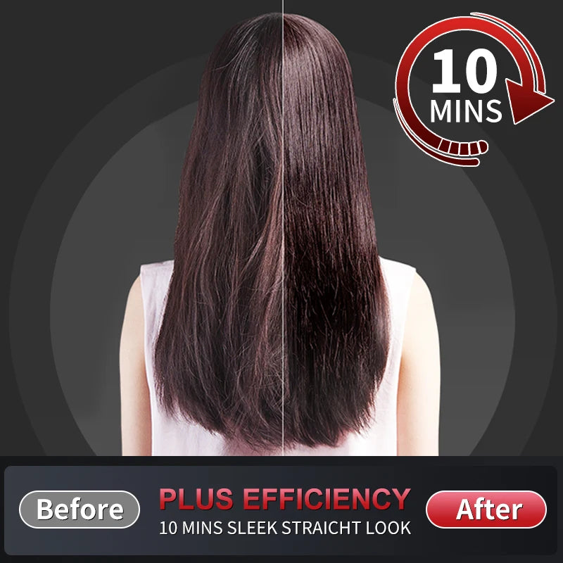 KSKIN Top Hot Sale Hair Straightener 2 in 1 Mini Brush Multifunctional Professional Hair Flat Iron Hair Comb