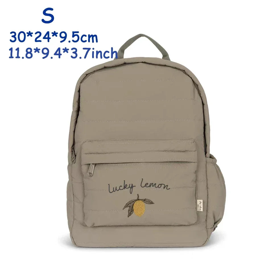 KS Brand Mommy Bag Travel Children Kid Cherry Backpack Primary Schoolbag Baby Waterproof Print Kindergarten Bags Boys Girls Gift