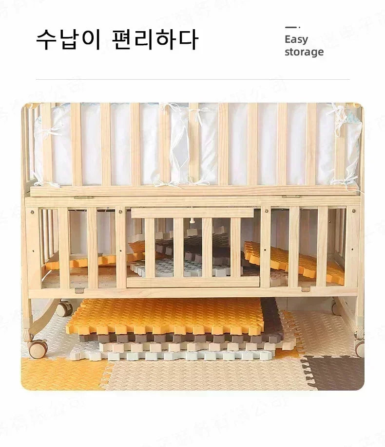 8Pcs/2.5cm Thick Nonslip Baby Crawling Play Mat Soundproof Puzzle Gym Mat for Children's Room and Eco-Friendly Puzzle Mat