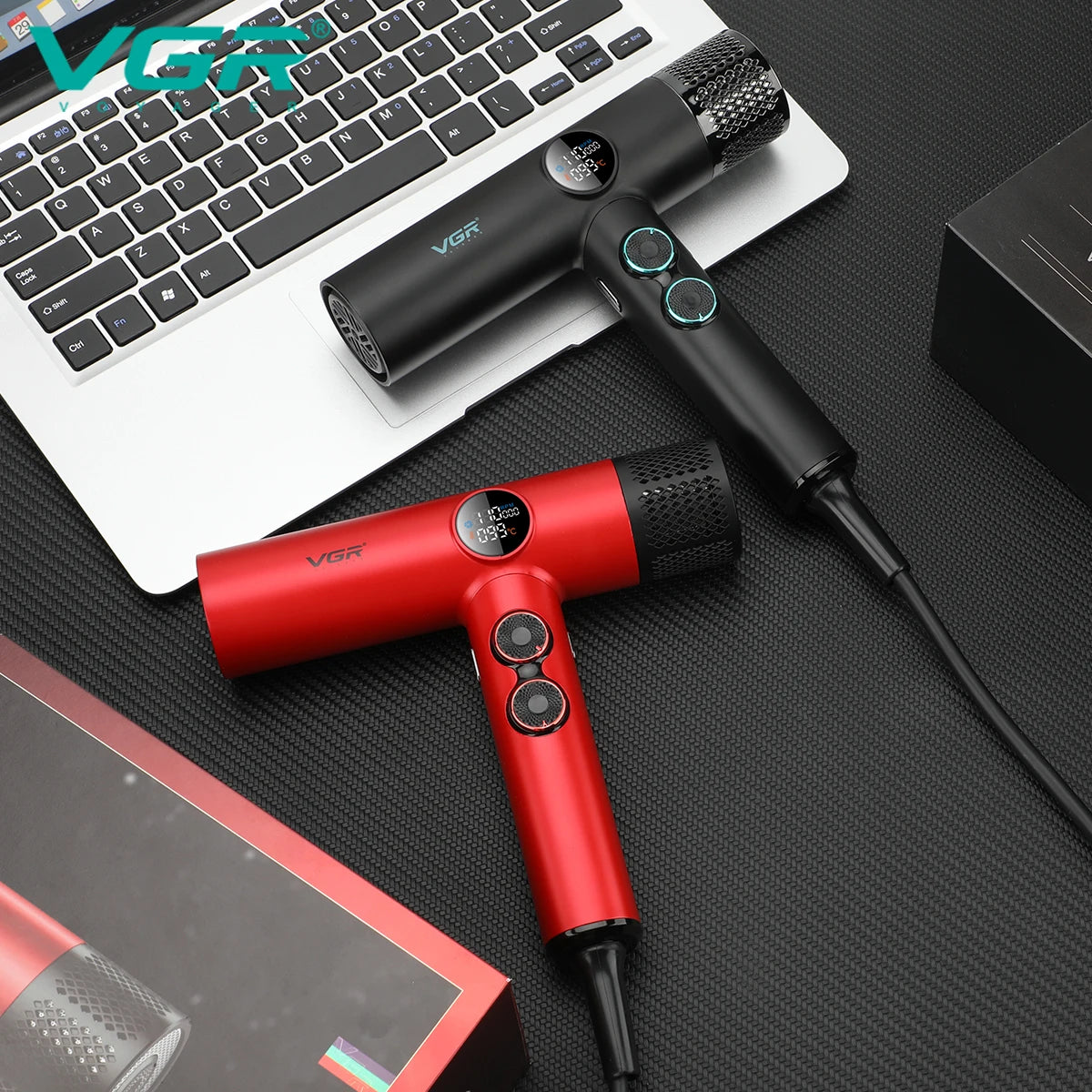 VGR Hair Dryers Professional Air Blower Negative Ion Hair Dryer 110000 RPM Hair Dryer Machine BLDC Motor Barber Salon V-401
